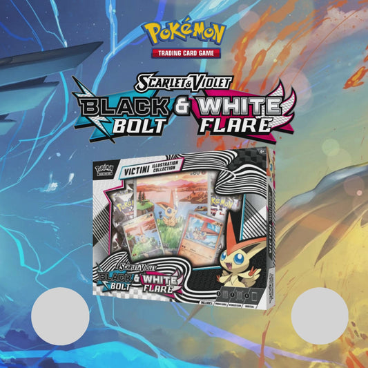 VICTINI ILLUSTRATION COLLECTION  BLACK BOLT Y WHITE FLARE